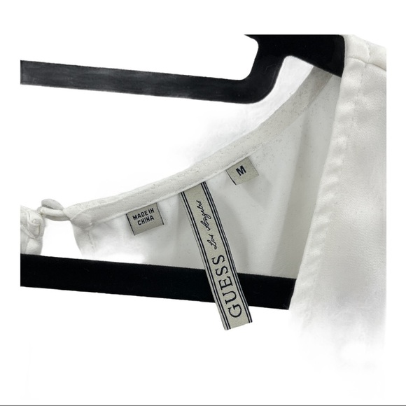 Guess Sleeveless High Low Hem Keyhole Blouse Sz M - Picture 7 of 7